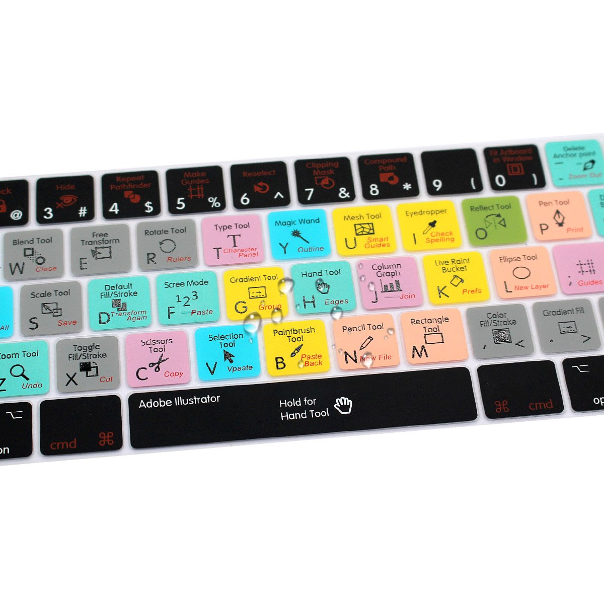 Shortcuts Keyboard Cover Waterproof Keyboard Protector Function Key For macbook pro 13 touch bar a1707 a1706 us keyboard