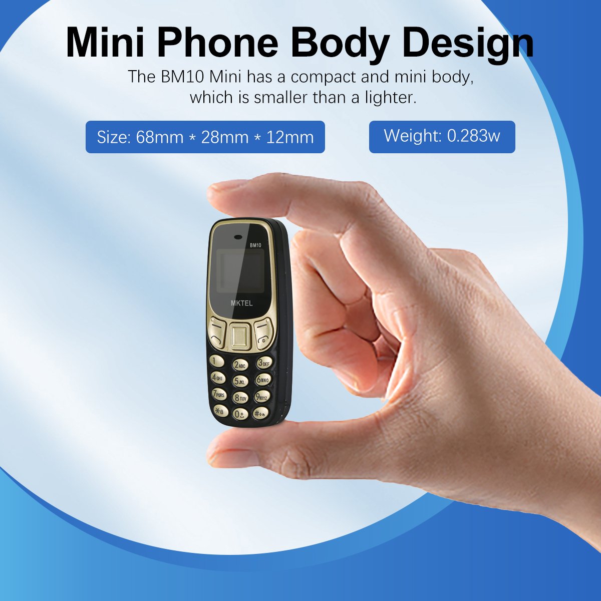 0.66 inch Small Screen 2G GSM Dual SIM Portable Mini Small Size BM10 Mobile Phone Dual SIM Multi Colors