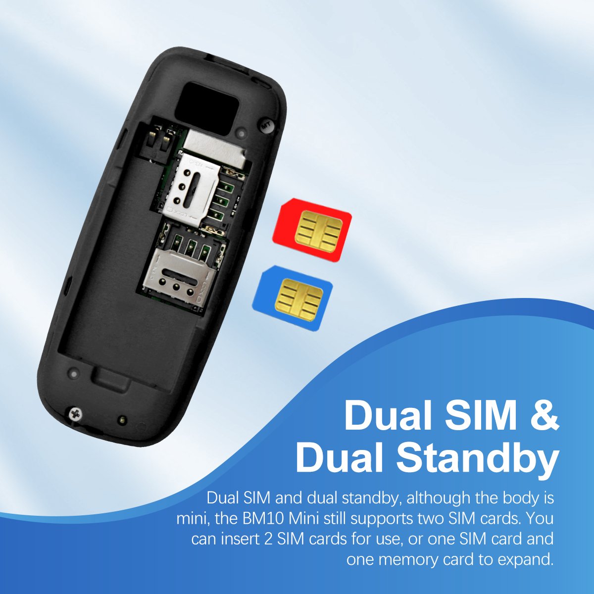 0.66 inch Small Screen 2G GSM Dual SIM Portable Mini Small Size BM10 Mobile Phone Dual SIM Multi Colors