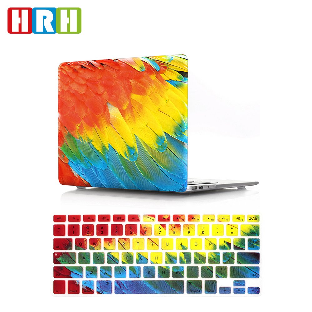 Feather 2 in 1 keyboard Cover Skin And Soft Shell Rubberized Case Matte Case Cover for macbook pro 13 M1 laptop case