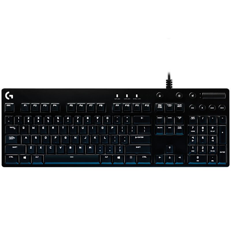 original 100% G610 Logitech Wired Gaming Mechanical Keyboard USB RGB Backlit Blue Switch Professional Gaming Keyboard for Deskt
