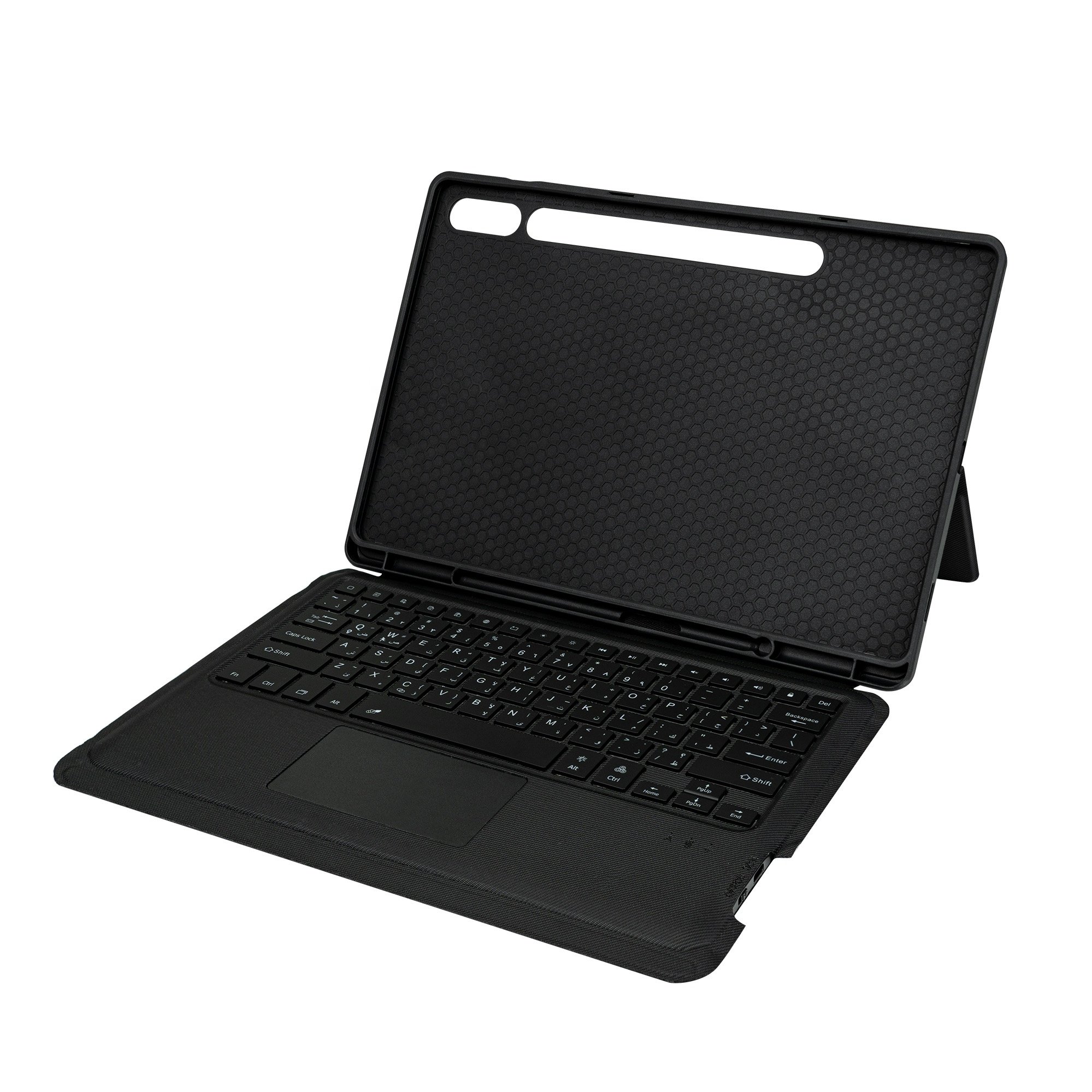 Factory Wholesale Detachable Bluetooth Keyboard Case for 11'' Samsung Tab S9 81 Keys USB-C Port and Hinge Kickstand 7RGB Backlit