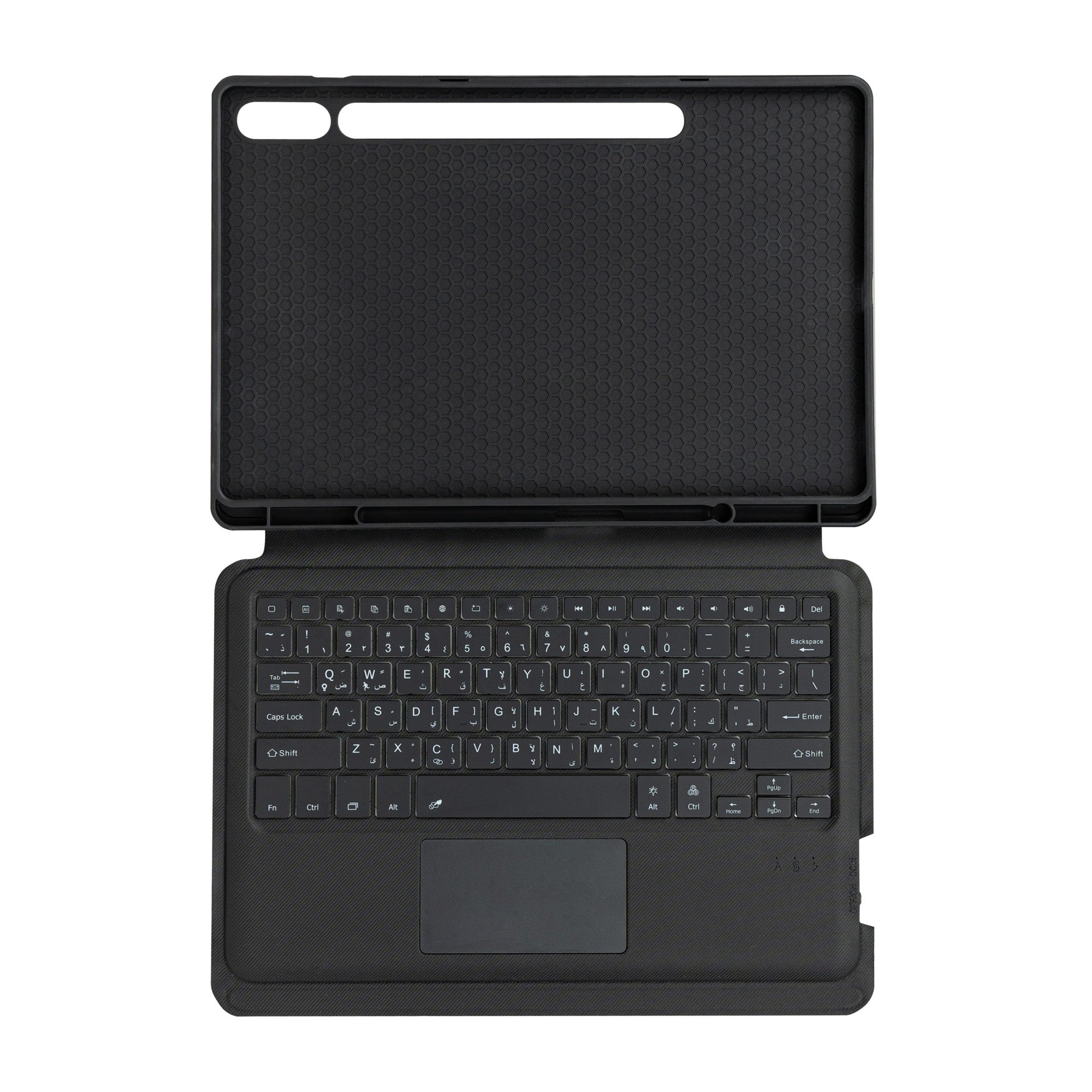 Factory Wholesale Detachable Bluetooth Keyboard Case for 11'' Samsung Tab S9 81 Keys USB-C Port and Hinge Kickstand 7RGB Backlit