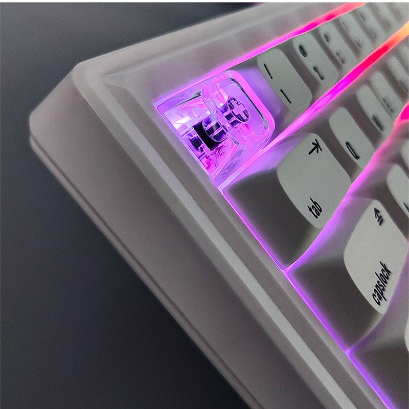 Transparent XDA Blank Keycap 1.7mm PC Material 1u/1.25u/2u/2.25u/6/25u Full Transparent Mechanical Keycap With Mx Switch
