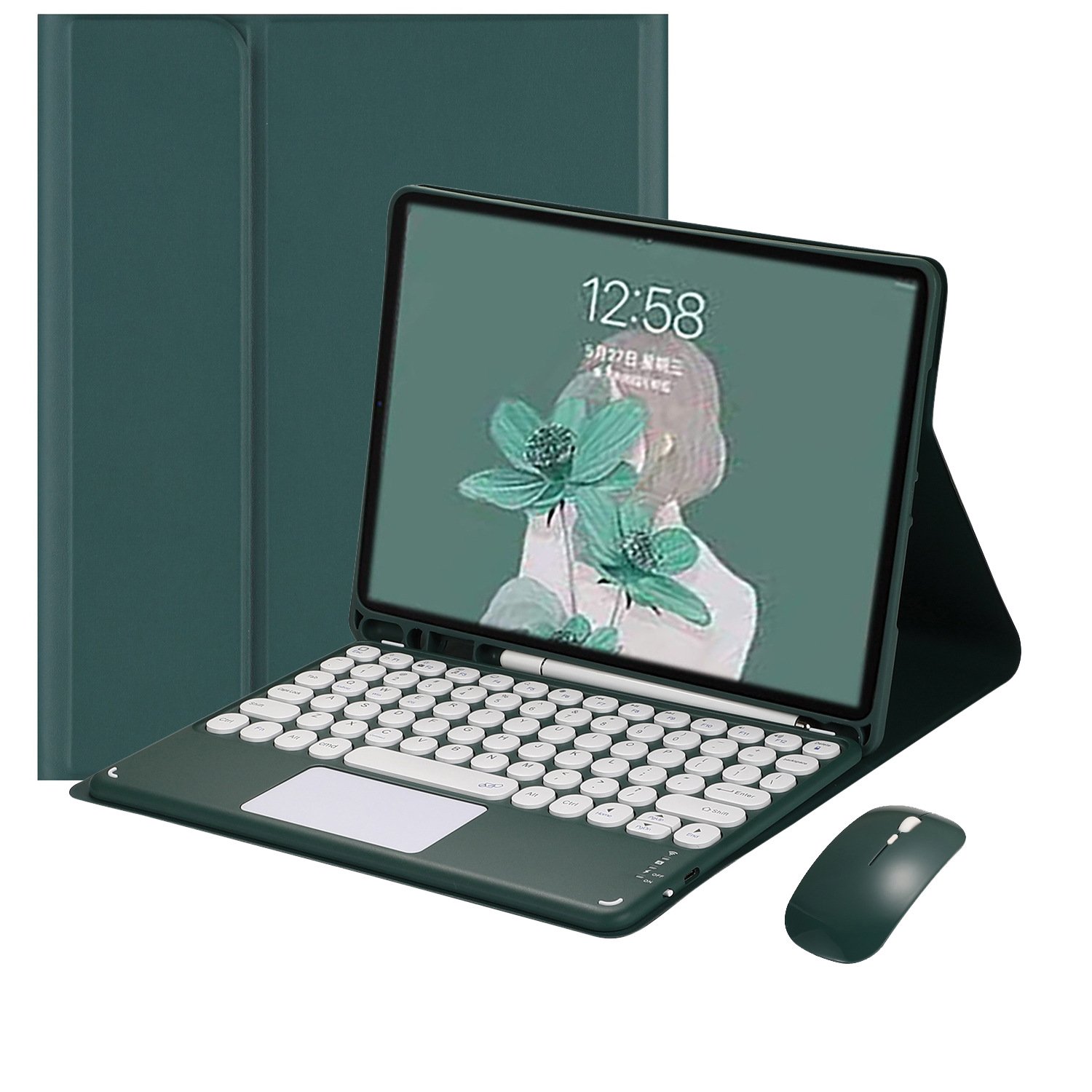 Tablet case For iPad 11 Pro case with Keyboard Soft Silicone For iPad Pro 11 inch with Pencil Holder