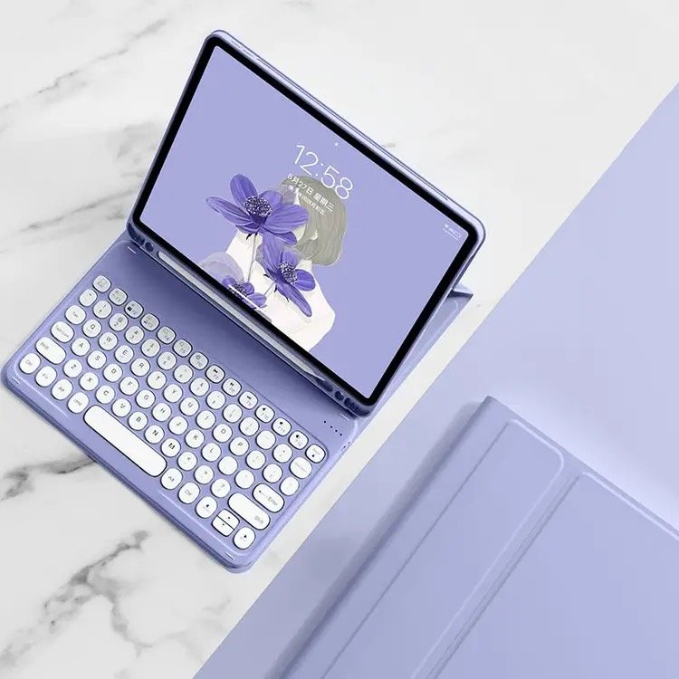 Luxury PU Leather 10.9" Keyboard Case Cover Magnetic Silicone Tablet Case Cover for ipad 7/8/9/10 gen 10.9" Air 4/5 10.9"