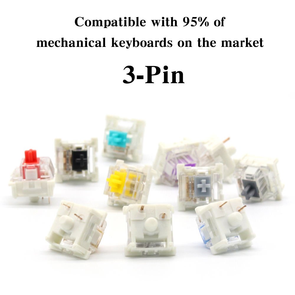 New arrivals Outemu 3 Pin Mechanical Keyboard Gaming Switch Tester SMD MX Compatible Black Red Linear Tactile Silent Switch