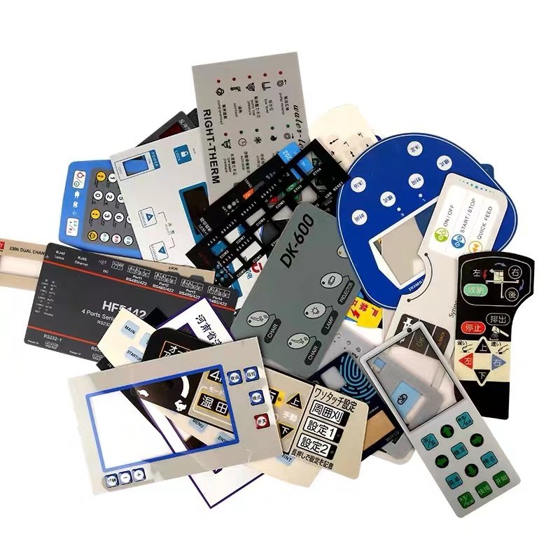 High Quality Material Polycarbonate Overlay Medical Devices Machine Cover Keyboard Sticker