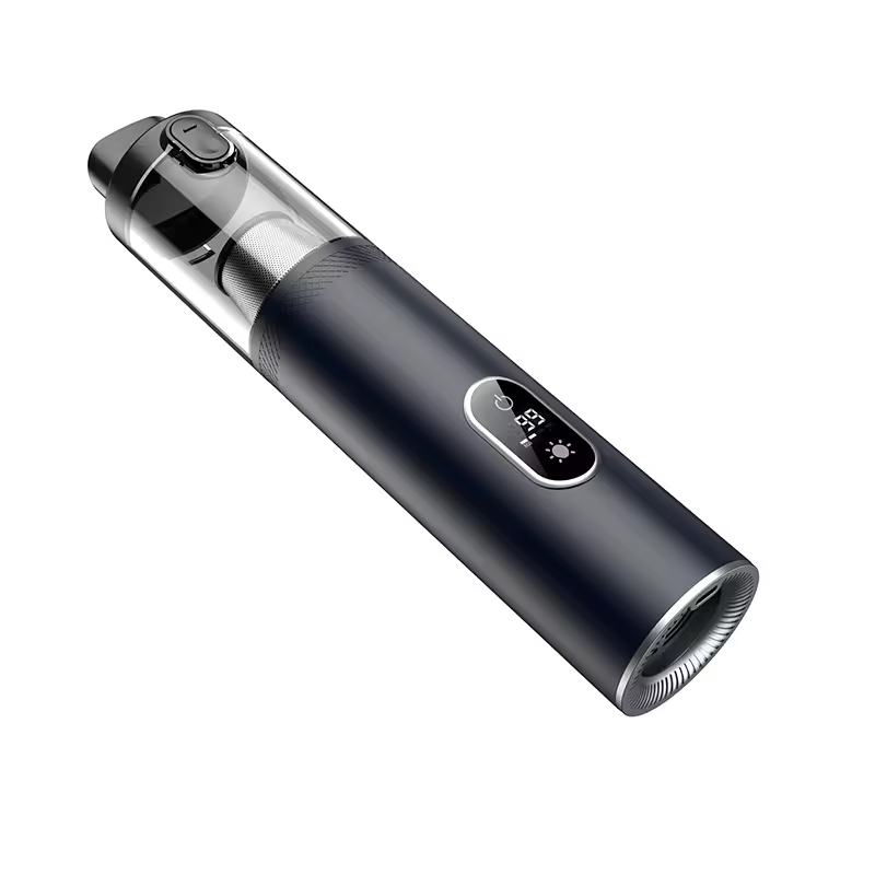 In stock High-Power Handheld Car Vacuum Cleaner with 14000pa Suction Metal cover LED for Car Home Outdoor Pet Cleaning