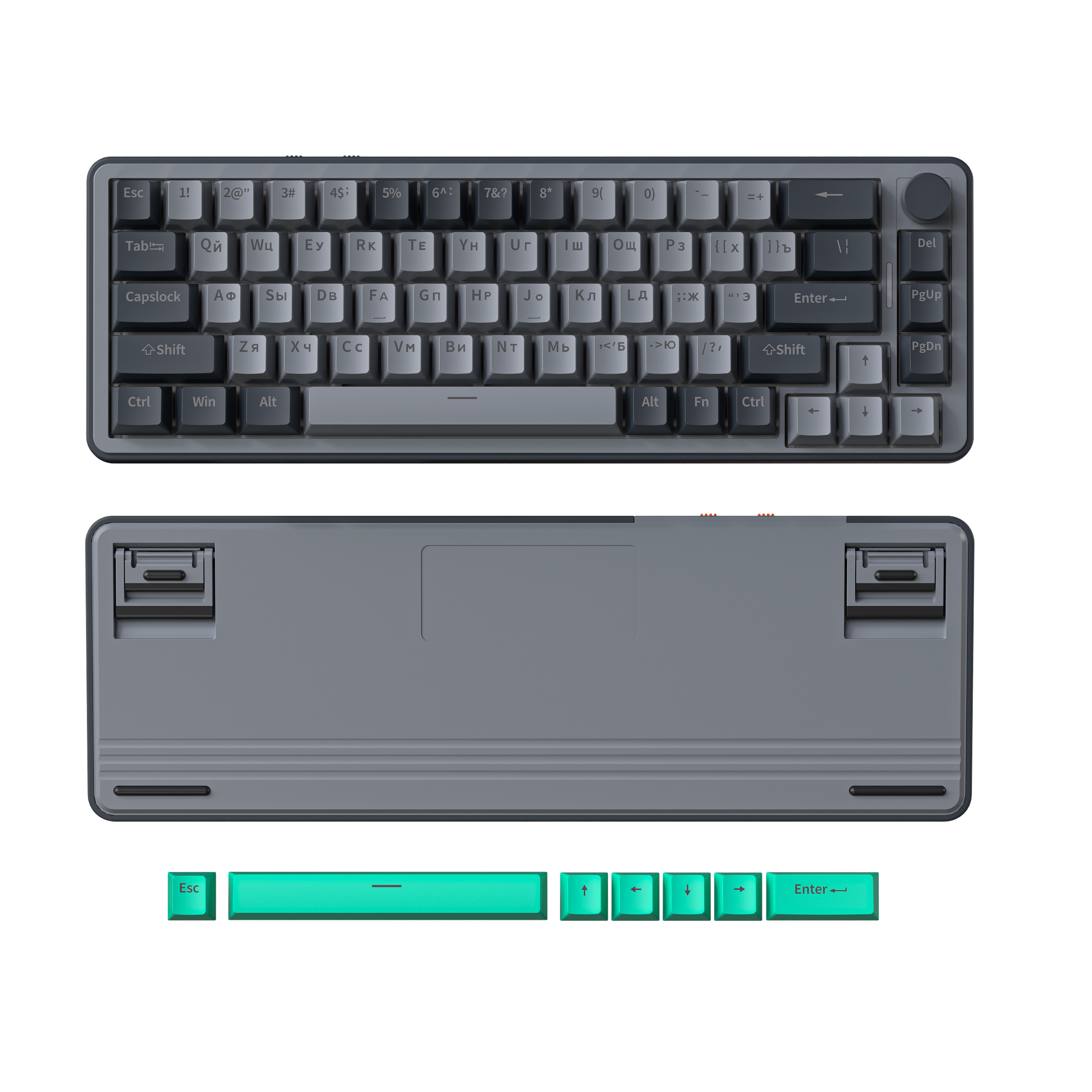 G68 Gasket hot swap Programmable Keyboard For Office Mini Gaming Mechanical Keyboard 60 Percent Wireless Mechanical Keyboard