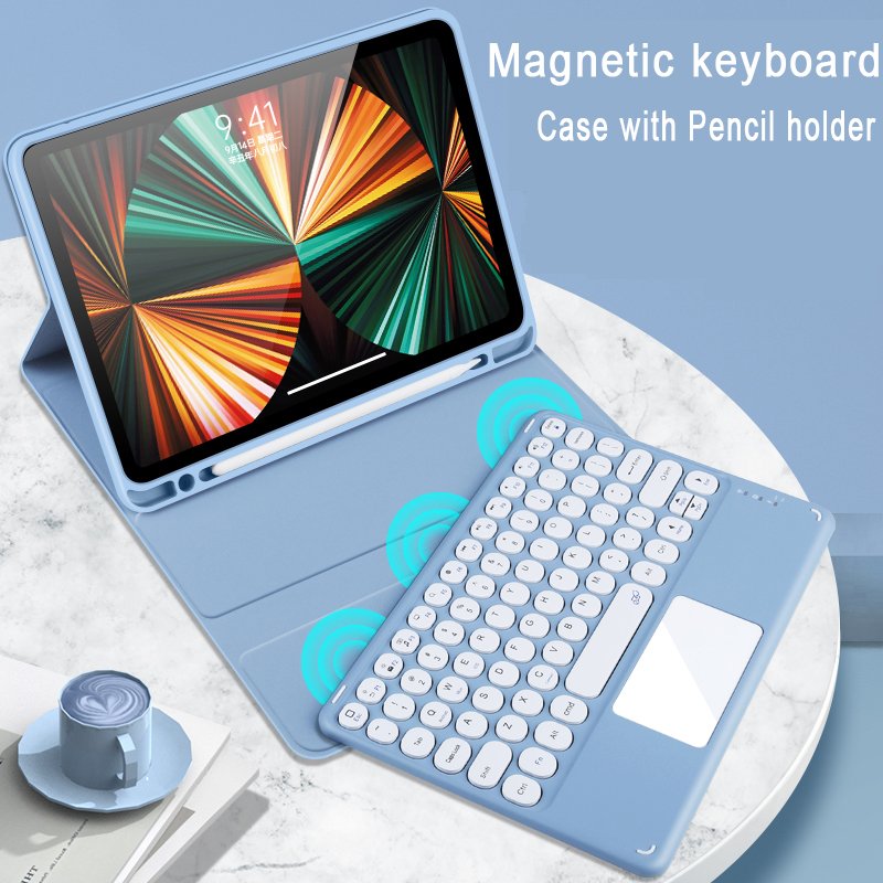 Smart keyboard case for iPad air pencil holder cover for iPad mini6 2021 keyboard case