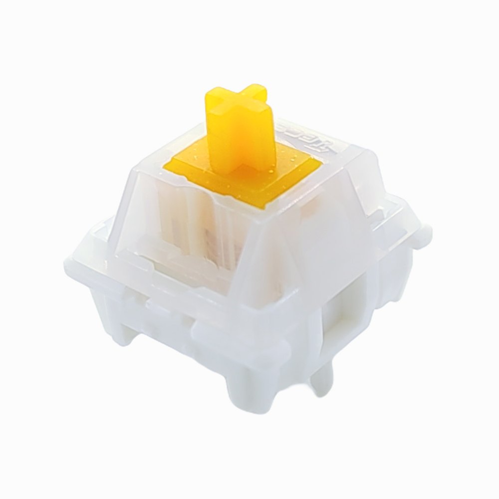 Tecsee Free Samples Mango Ice Keyboard Switch Double Gold Spring 63.5g Hot-Swappable Replacement Game Keyboard Mechanical Switch