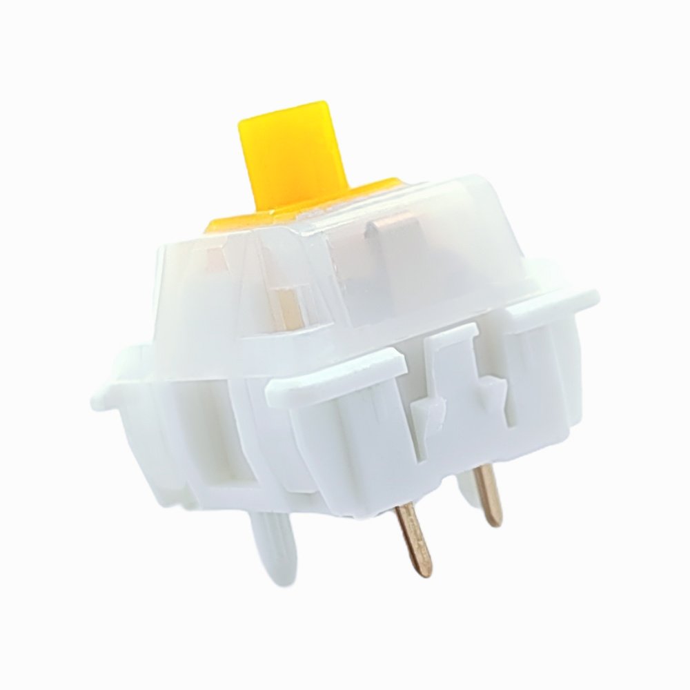 Tecsee Free Samples Mango Ice Keyboard Switch Double Gold Spring 63.5g Hot-Swappable Replacement Game Keyboard Mechanical Switch