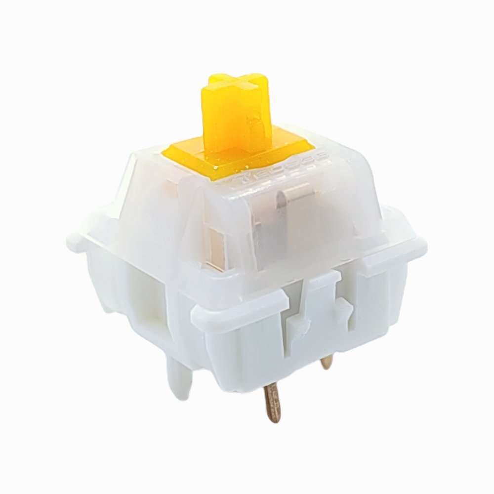 Tecsee Free Samples Mango Ice Keyboard Switch Double Gold Spring 63.5g Hot-Swappable Replacement Game Keyboard Mechanical Switch