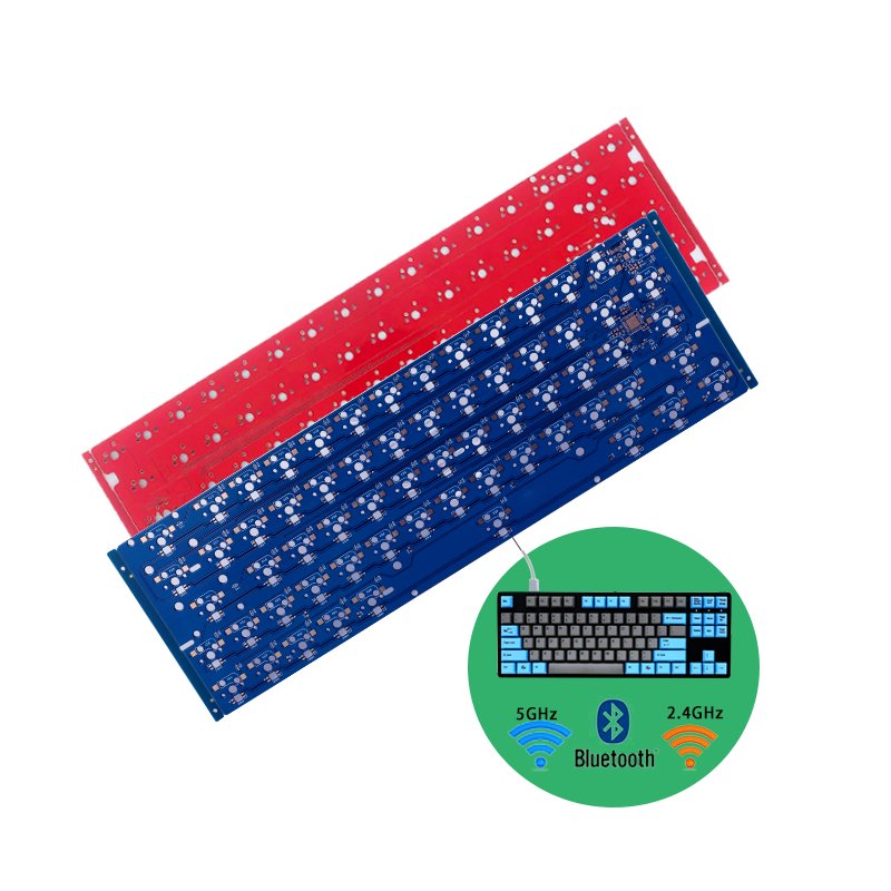 USB wired hotswap 40% 50% 60% 65% 75% Tkl 80% via qmk supported custom keyboard pcba