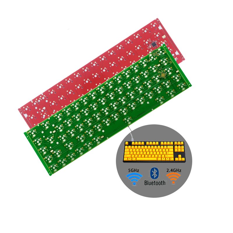 USB wired hotswap 40% 50% 60% 65% 75% Tkl 80% via qmk supported custom keyboard pcba