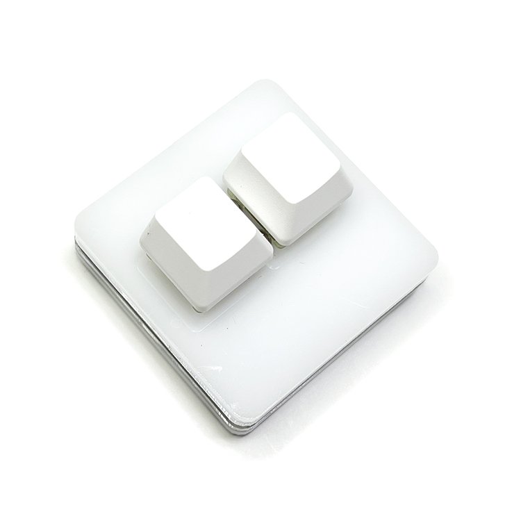 2 Key Mini Mechanical Keyboard Keycaps For Photoshop Drawing Gaming USB Macro Programmable Keyboard Keypad Black Cherry Switch