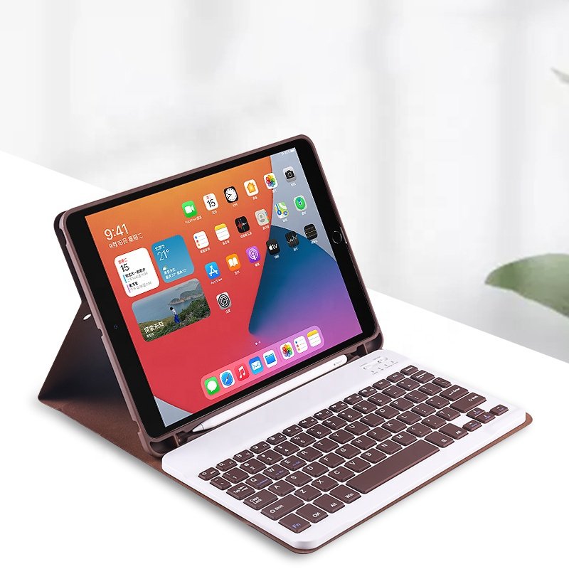 Tablet Case 10.2 10.9 TPU Leather Rechargeable Pen Slot Wireless Tablet Touch Keyboard Cover tooth for iPad Pro 2022 bt BT k