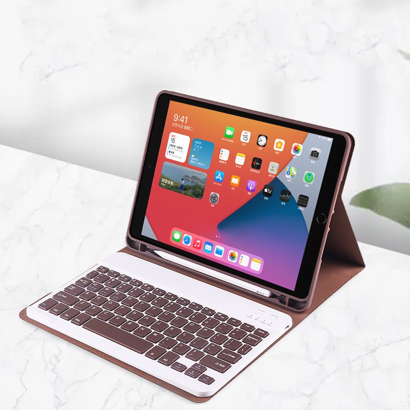 Tablet Case 10.2 10.9 TPU Leather Rechargeable Pen Slot Wireless Tablet Touch Keyboard Cover tooth for iPad Pro 2022 bt BT k