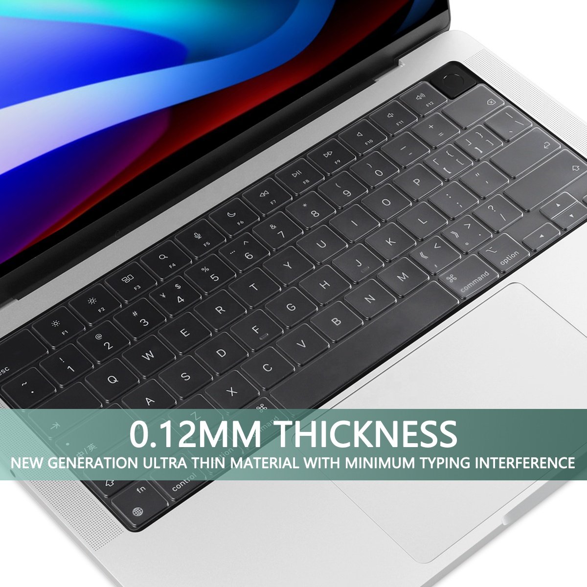 Us version Waterproof transparent TPU laptop keyboard protector covers for Macbook pro 14 A2442