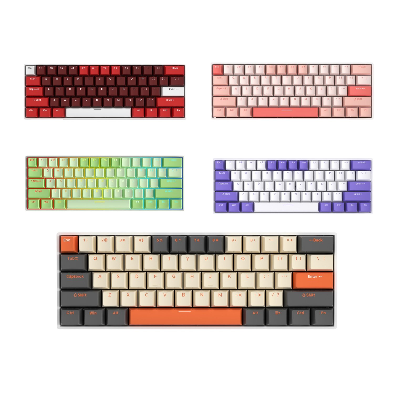 Custom 60 Percent Laptop Wireless Computer Keyboard Optical Switch Rgb Light Rechargeable Wireless Gaming Mechanical Keyboard