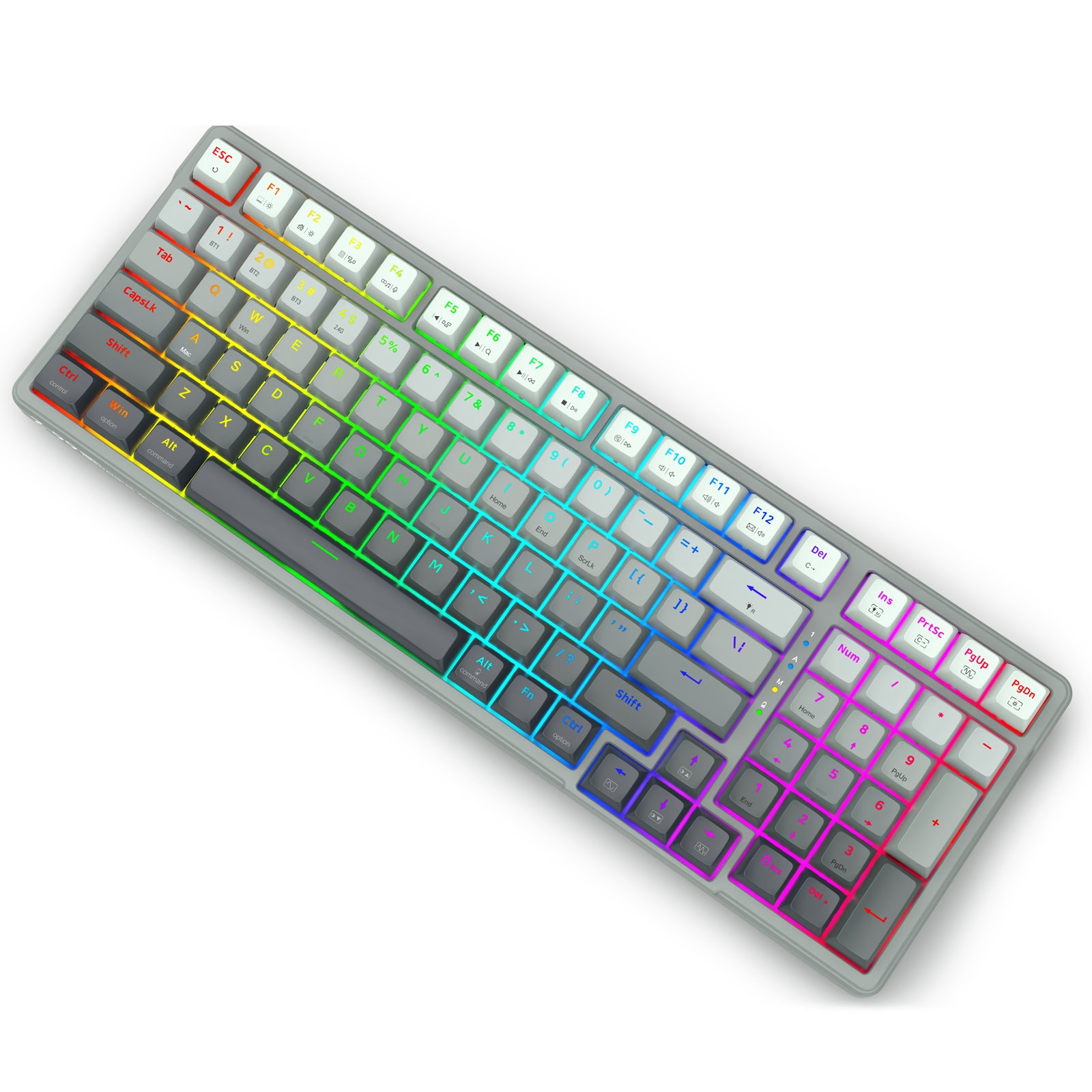 New Arrival Customized Switch 3-modes Gasket Hot Swappable RGB Backlight Wireless Mechanical Gaming Keyboard For Gamer