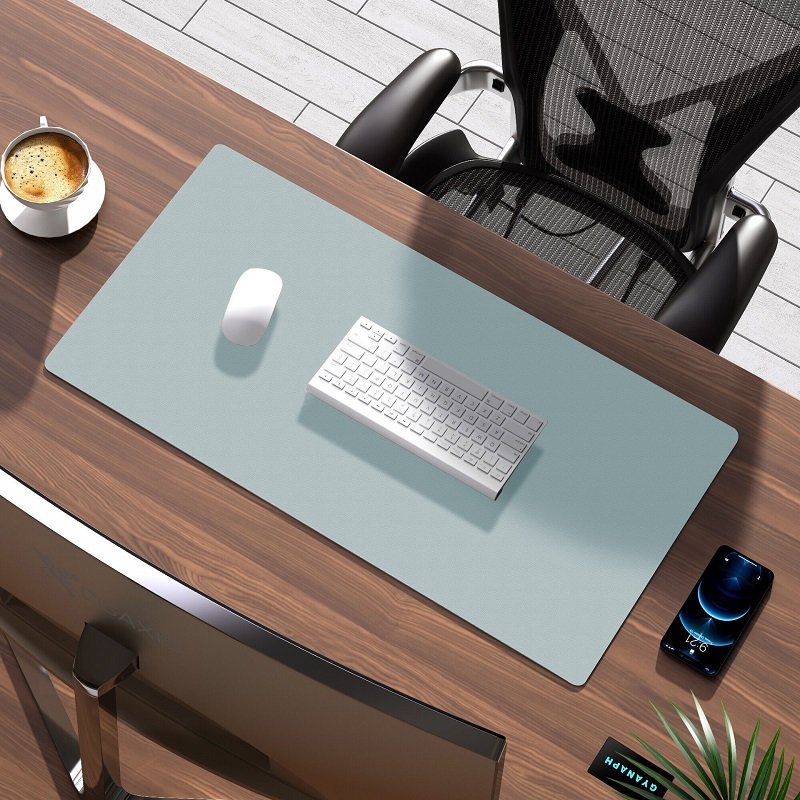 High quality large mousepad waterproof blank pu leather computer gaming mouse mat long keyboard 100x50 mouse pad roll