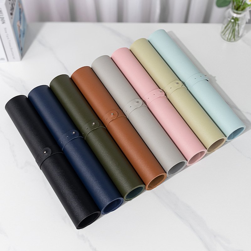 High quality large mousepad waterproof blank pu leather computer gaming mouse mat long keyboard 100x50 mouse pad roll