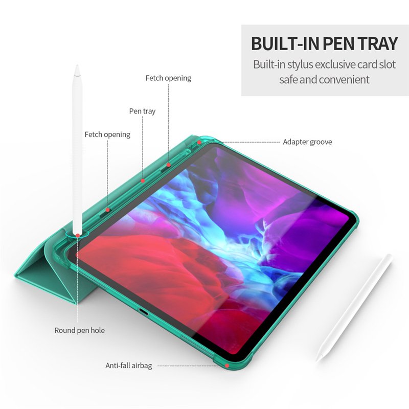 Custom For ipad 8th Generation Case With Pen Slot Keyboard For ipad Mini Case With Pencil Slot Holder Cases Para for ipad 2021