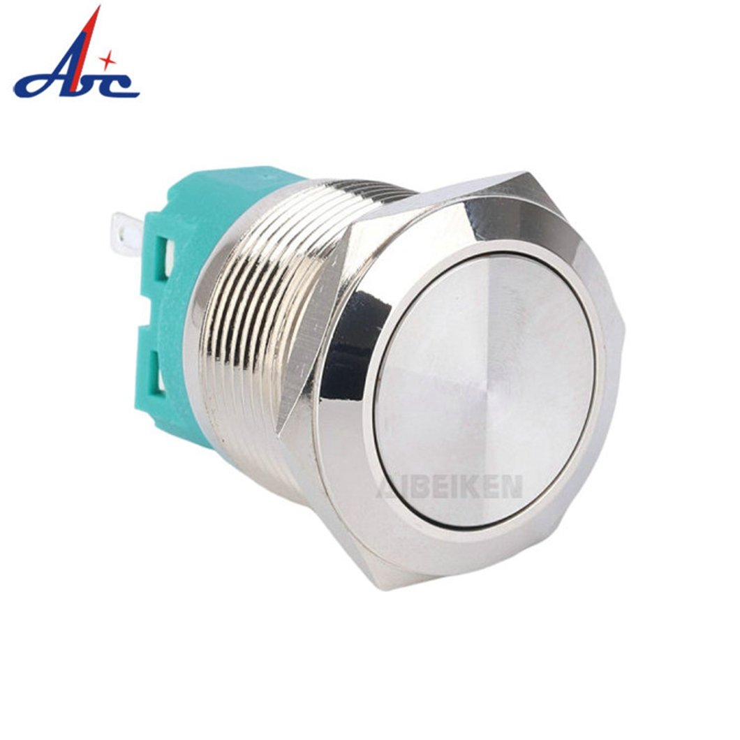 Push Button Switch 22 mm Customization Stainless Steel Momentary Latching Customized Logo Symbol Waterproof IP 67 IK 08