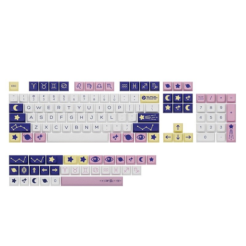 Customizable 135 Keys Pbt Doubleshot PBT 3D Printing Keycaps Mechanical Keyboard Gaming Custom DIY Keycaps