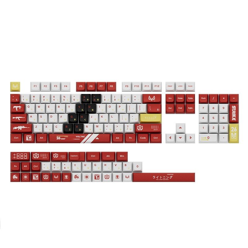 Customizable 135 Keys Pbt Doubleshot PBT 3D Printing Keycaps Mechanical Keyboard Gaming Custom DIY Keycaps