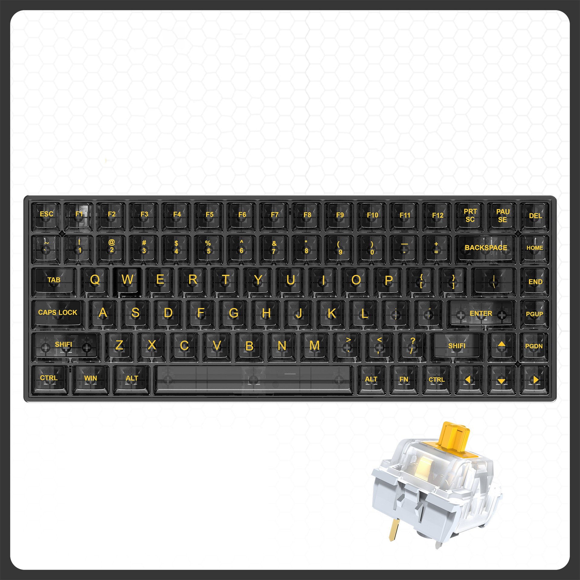 Keyboard 82 Keys Hot Swappable DIY USB Wired Wireless BT Mini RGB Gaming Red Blue Switch Mechanical Keyboard Set