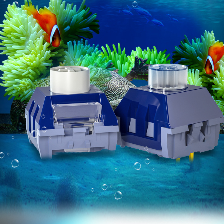 Kailh Box Deep Sea Switch Gaming Mechanical Keyboard Switch Silent 3 Pins With Light Guide Linear Blue Switch Keyboard