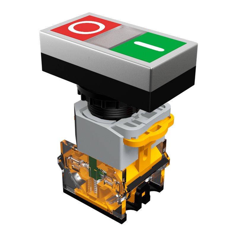18-22D Series Double Button switch Self-reset Spring Button switch Custom Double Button switch