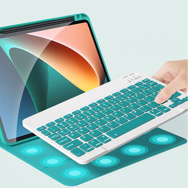 Detachable Magnetic Wireless Keyboard for Xiaomi Mi Pad 5 pro 2021 Backlit Magic Smart Keyboard Cover Case with Pencil Holder