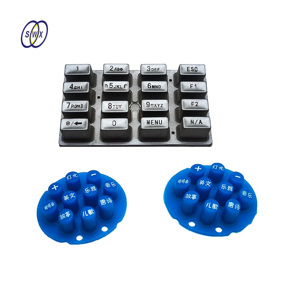 Custom Push Buttons Electronic Keypad Silicone button 4x4 Rubber Keyboard Membrane Switch Keyboard