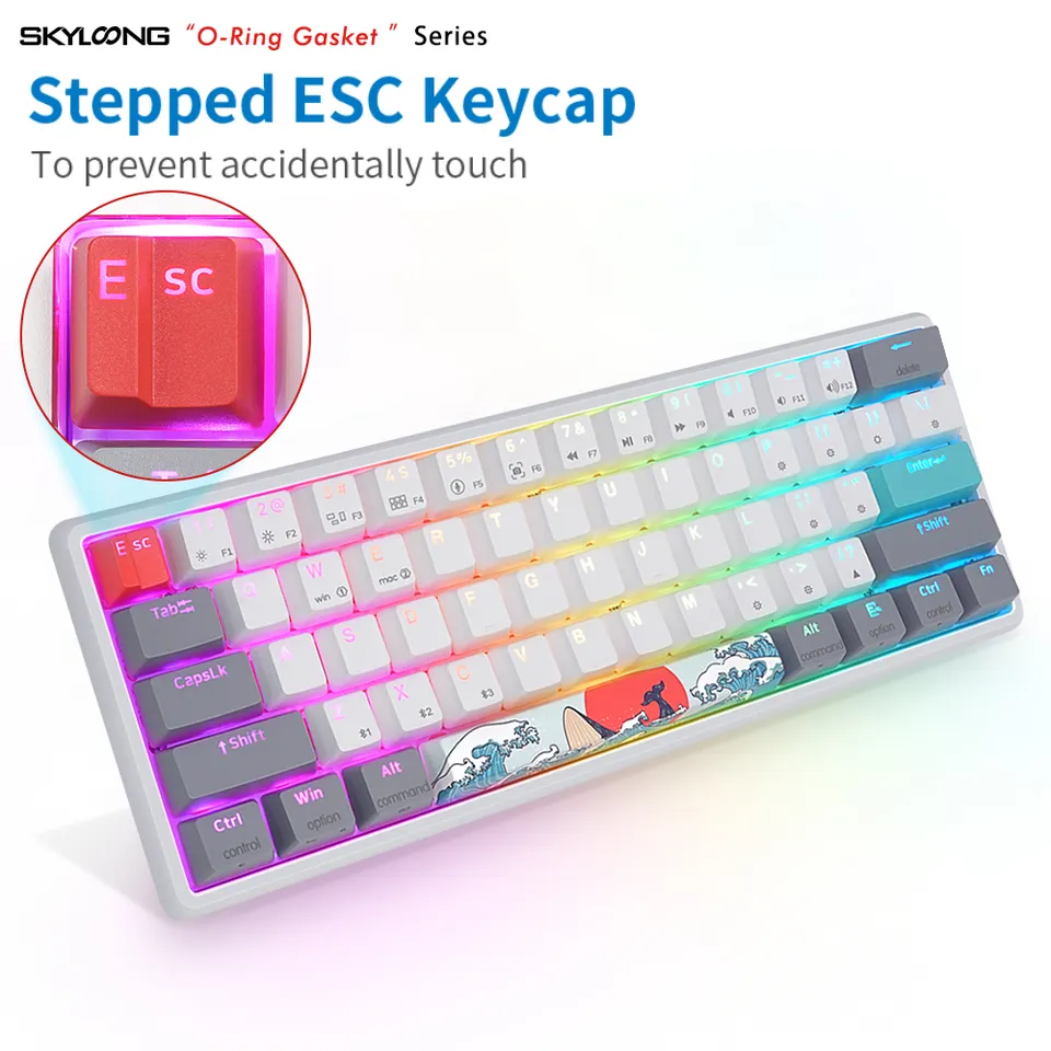 Skyloong China Wholesale Mechanical Keyboard With Switches Gateron Keyboard Super Gaming 60 Percent Mechanical Keyboard