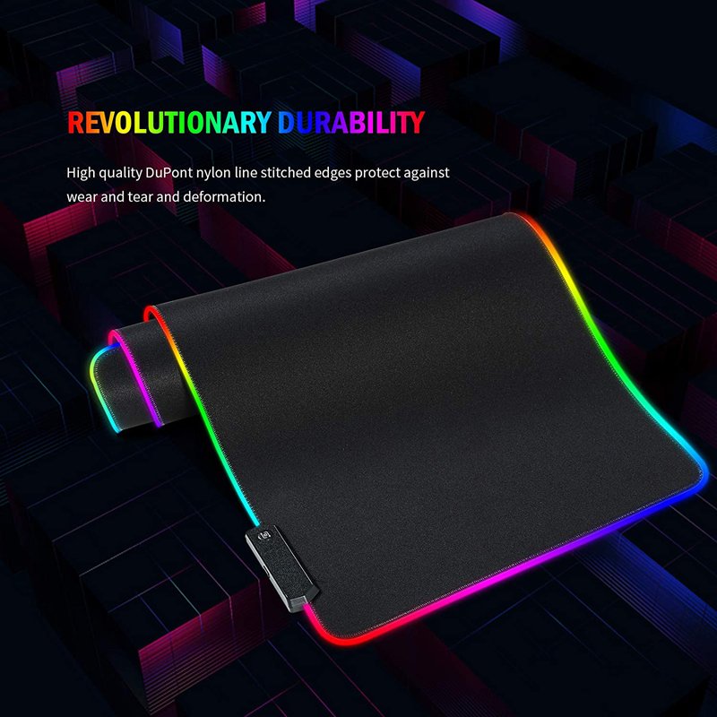 Hot Selling Wholesale Custom Size Big Xl Led Design Blank Waterproof Rgb Game Mousepad Gaming Mouse Pad With Led