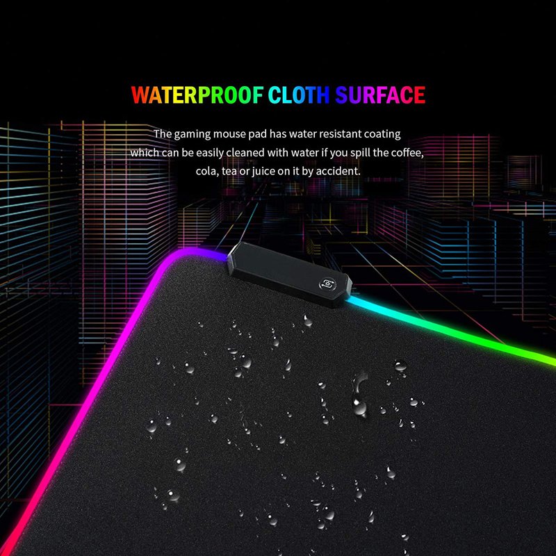 Hot Selling Wholesale Custom Size Big Xl Led Design Blank Waterproof Rgb Game Mousepad Gaming Mouse Pad With Led