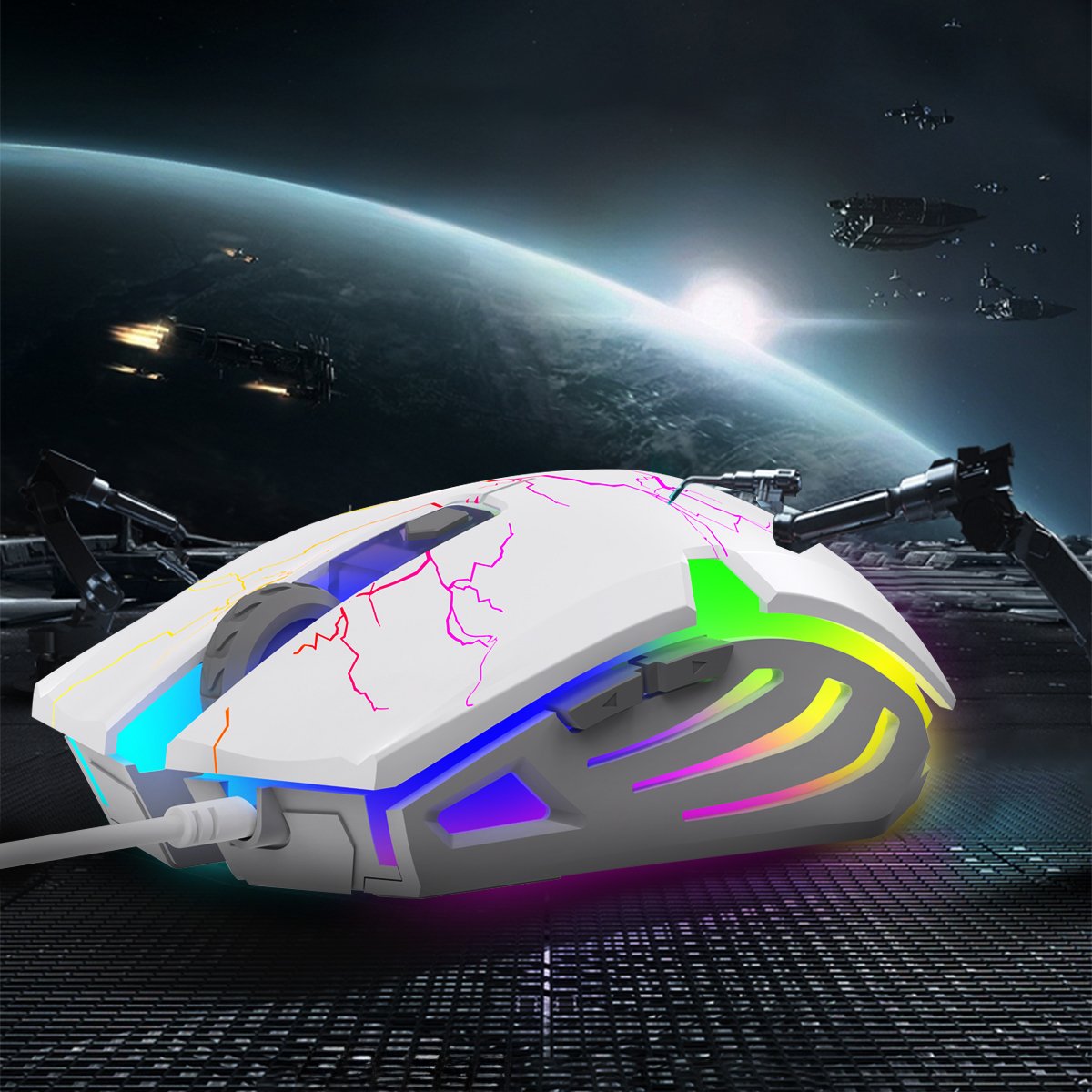 61 Keys Mini Mechanical Keyboard Kit 60 Percent RGB Backlit Wired Wireless Gaming Keyboard and Mouse Combo