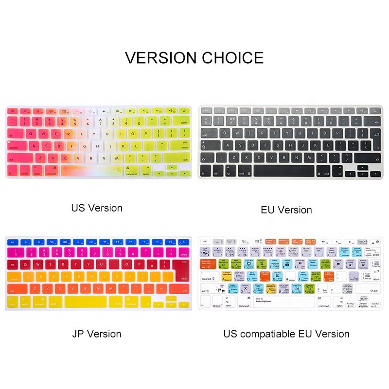 Unique Gift Ideas Durable Serato DJ shortcuts keyboard skin ODM Functional Silicone Keypad Covers For Mac computer and laptop
