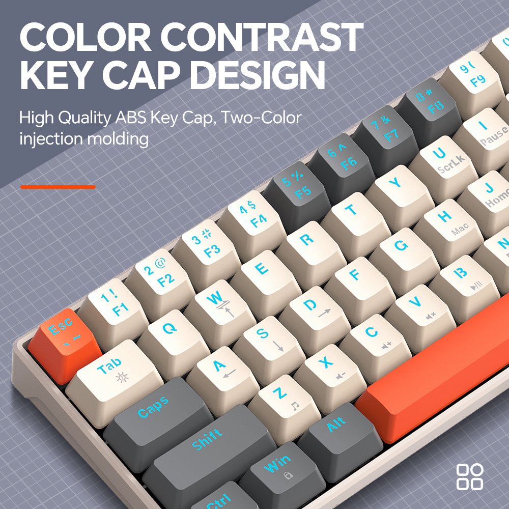 RGB colorful Mini Gaming Keyboard LED Backlit 63keys Mechanical Keyboard Blue Switch hotswappable mechanical keyboard
