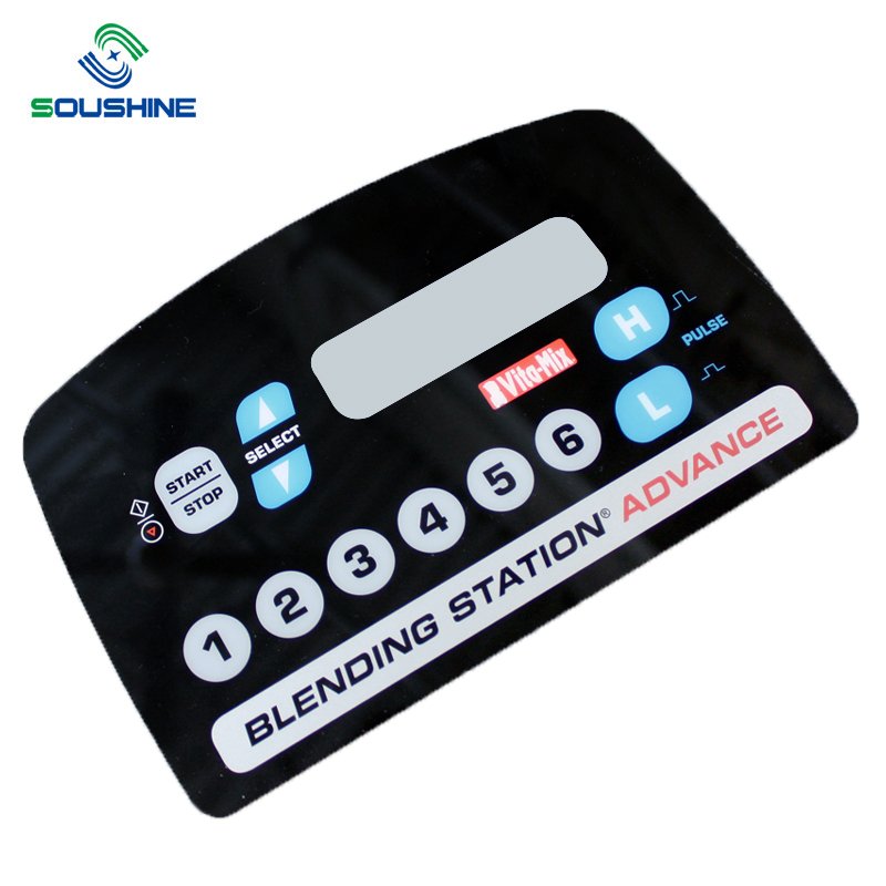 Embossed On-Off Push Button Membrane Keyboard Switch Panel for Telecommunication Equipment