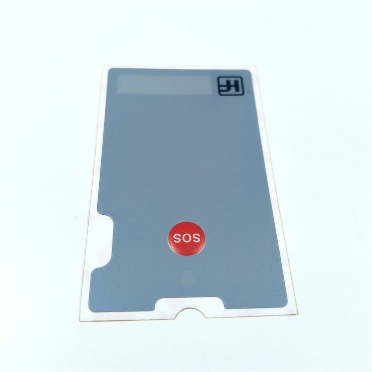 customized embossed membrane switch panel with 3M adhesive