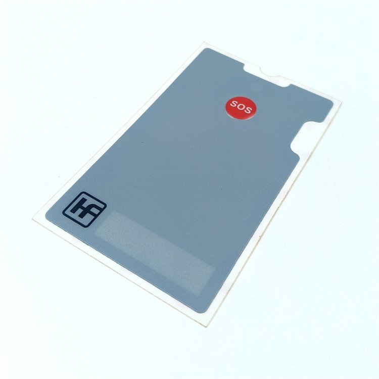 customized embossed membrane switch panel with 3M adhesive