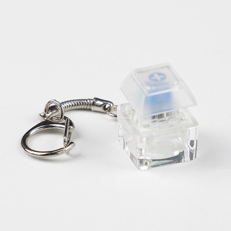 Custom DIY Switches Mechanical Keyboard Tactile Key Keycap Switch Tester Keychain With Light