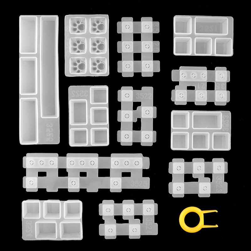 Early Riser Keycap mold DIY resin mechanical keyboard cap key puller hand support personality cat claw silicone mold drip glue