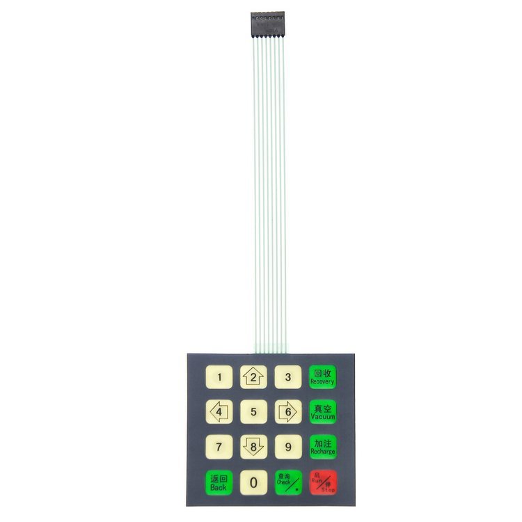 Free Sample Factory 16 Keys Membrane Switch Keypad 4*4 4x4 Matrix Electronic Keyboard