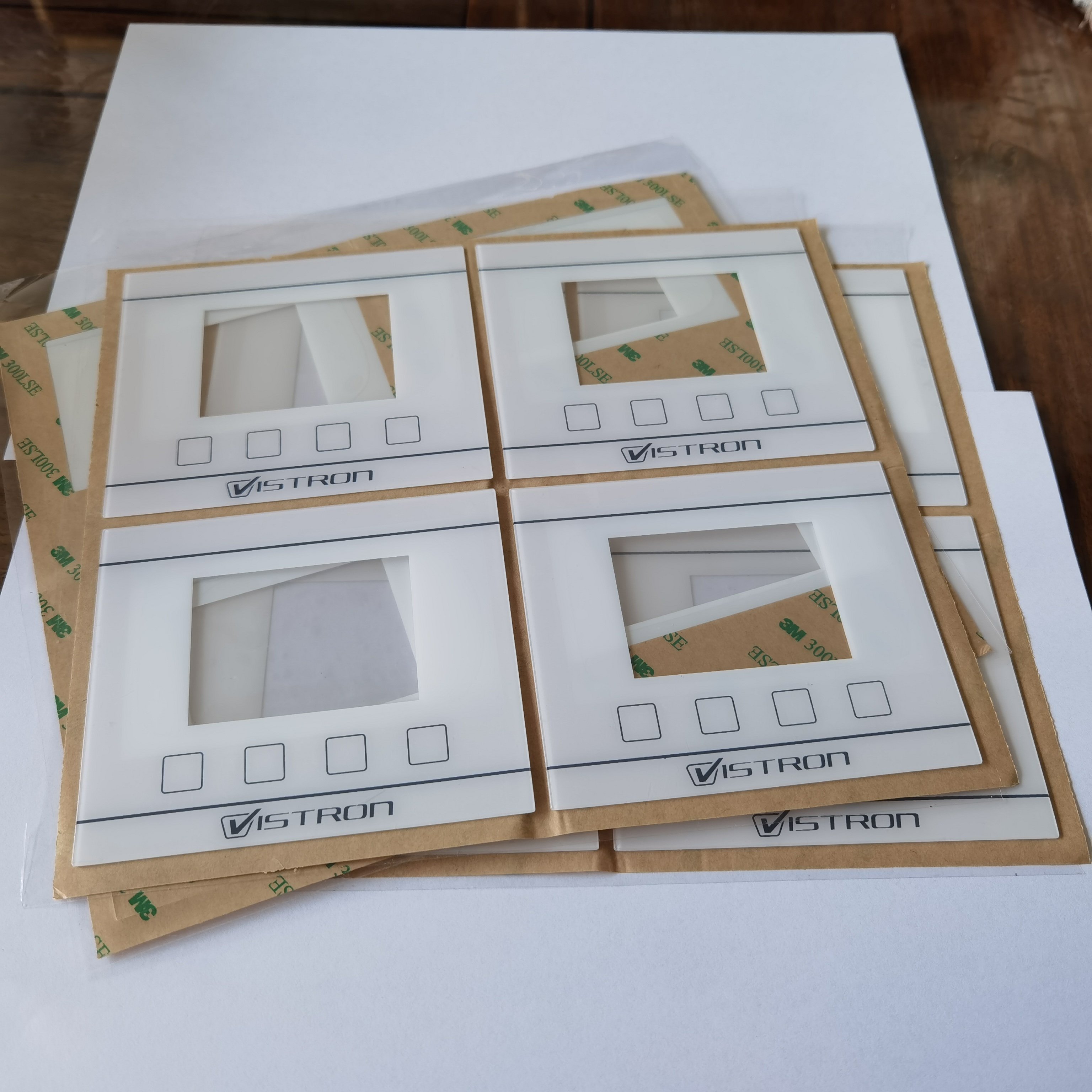 Custom Reverse Printing Display Screen Membrane Keyboard Panel and Pet Control Panel or PC Graphics Overlay